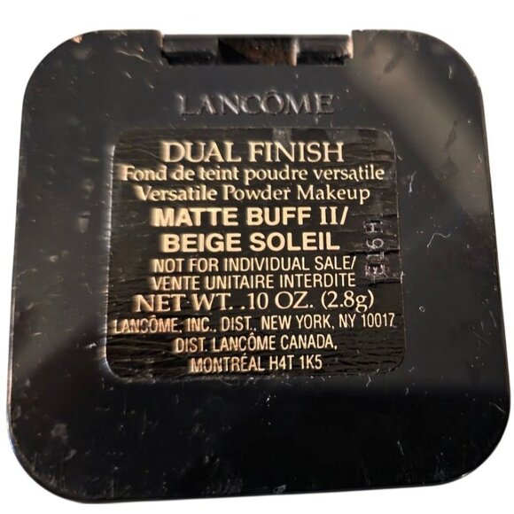 Lancôme Compact Dual Finish Powder Makeup Matte Buff II Beige Soleil 0.10 Oz - Picture 2 of 3